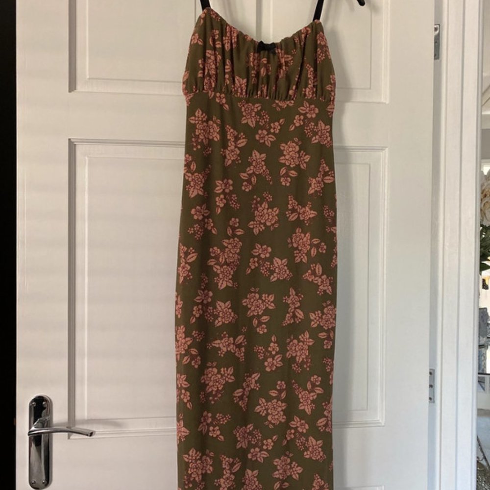 River island midi floral dress size 12